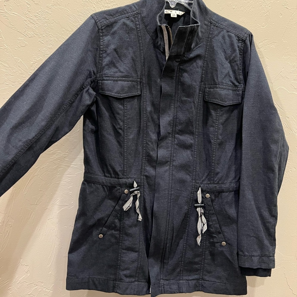 CABI Style 209 Weekend Utility Jacket Charcoal color
